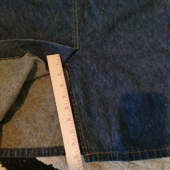 Vtg DICKIES Denim Skirt Women's Pencil High Waisted Made in USA Size 3 - Picture 10 of 12